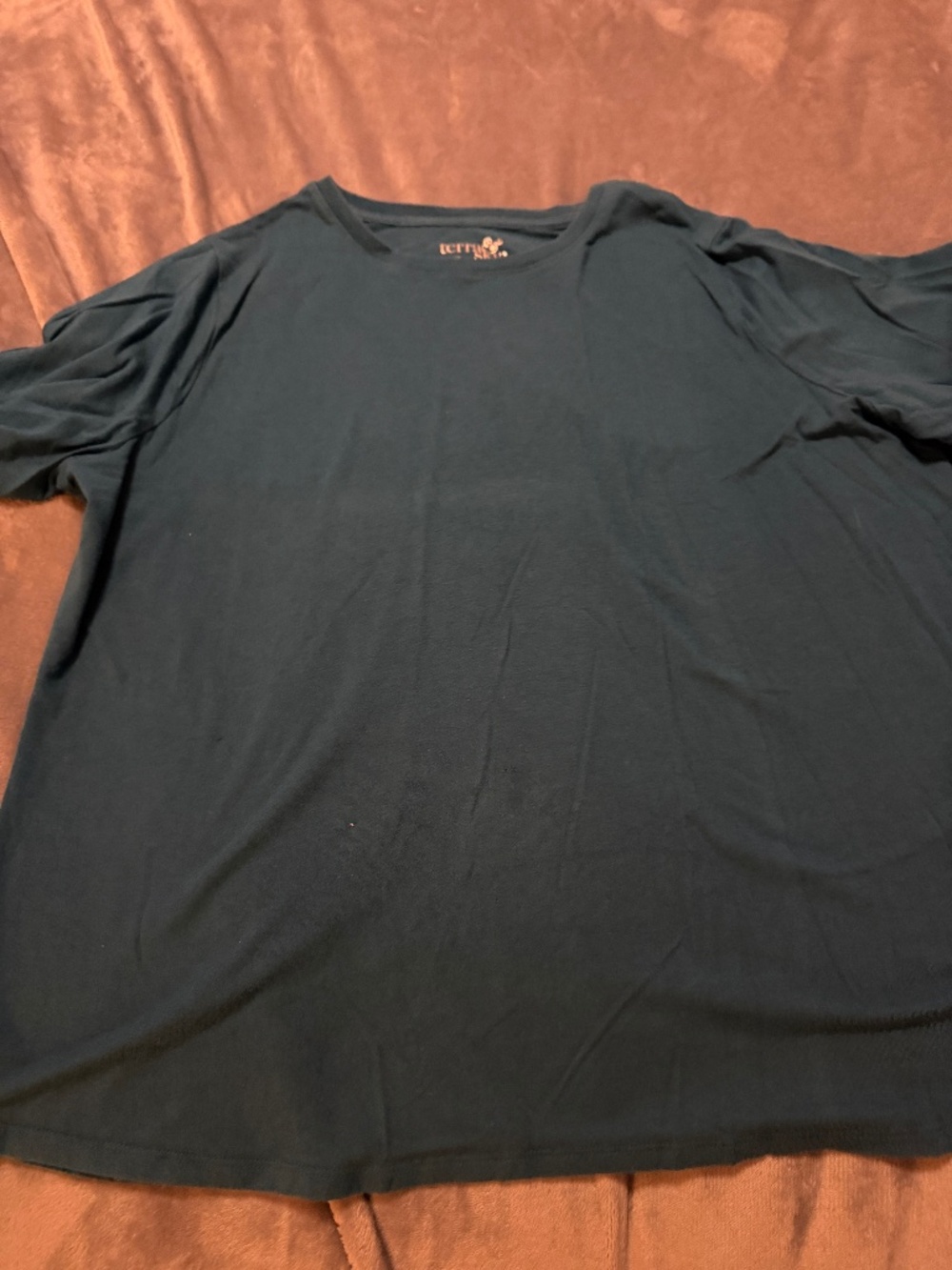 Terra & Sky Women's Plus Size 1X Teal Short Sleeve Stretch T-Shirt Top